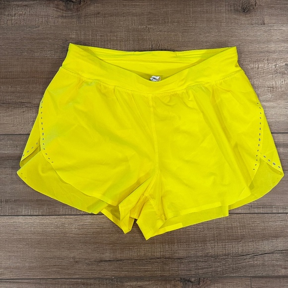 Lululemon Find Your Pace High-Rise Lined Short 3” Size 8, Yellow - Picture 1 of 6